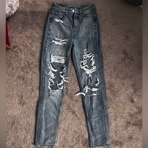 American eagle ripped straight leg jeans